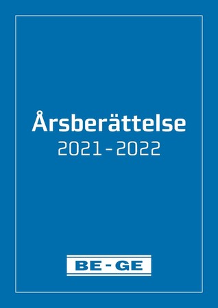 Be-Ge Årsredovisning 2021-2022